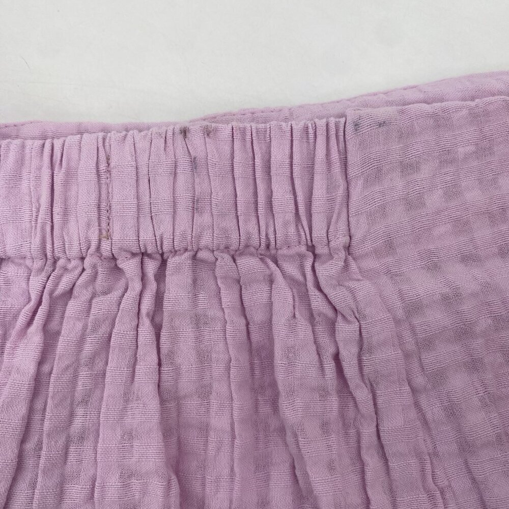 Free-est Size M Check Wrap Around Shorts Pink/Rose Free People High Rise - Picture 13 of 16
